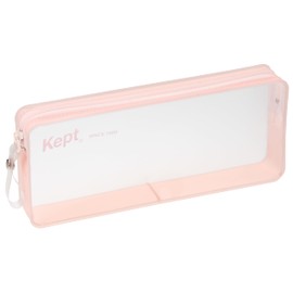 Reimei Fujii KPF1330P Pencil Case, Kept Correct Pen Case, Clear, Pink