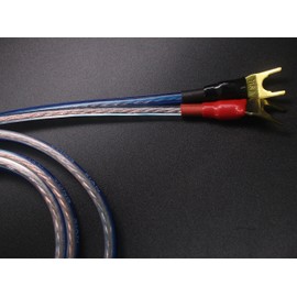 KK YB-ZB 1 Pair Set (4 Spade Plug, 4 Banana Plug) HIFI OFC Speaker Wire, Spade Plug to Banana Type Plug 1.5 m (4.92 ft)/3 m (9.84 ft)/5 m (16 ft) (1.5 m)