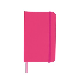 eBuyGB A6 Coloured Hardback Lined Paper Notebook, Pink 1301211