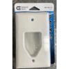 Commercial Electric 1-Gang Recessed Low Voltage Cable Wall Plate -