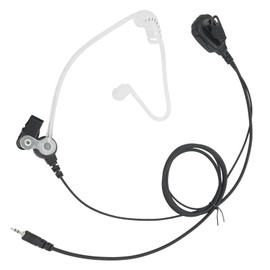 Radio Surveillance Earpiece Headset with Ptt Mic for Cobra Microtalk Walkie Talkies CXT195 CX112 ACXT1035r ACXT145 ACXT545 PX650 PX655 RX385 RX685, Walkie-Talkie 1 Pin Covert Acoustic Tube Ear Piece