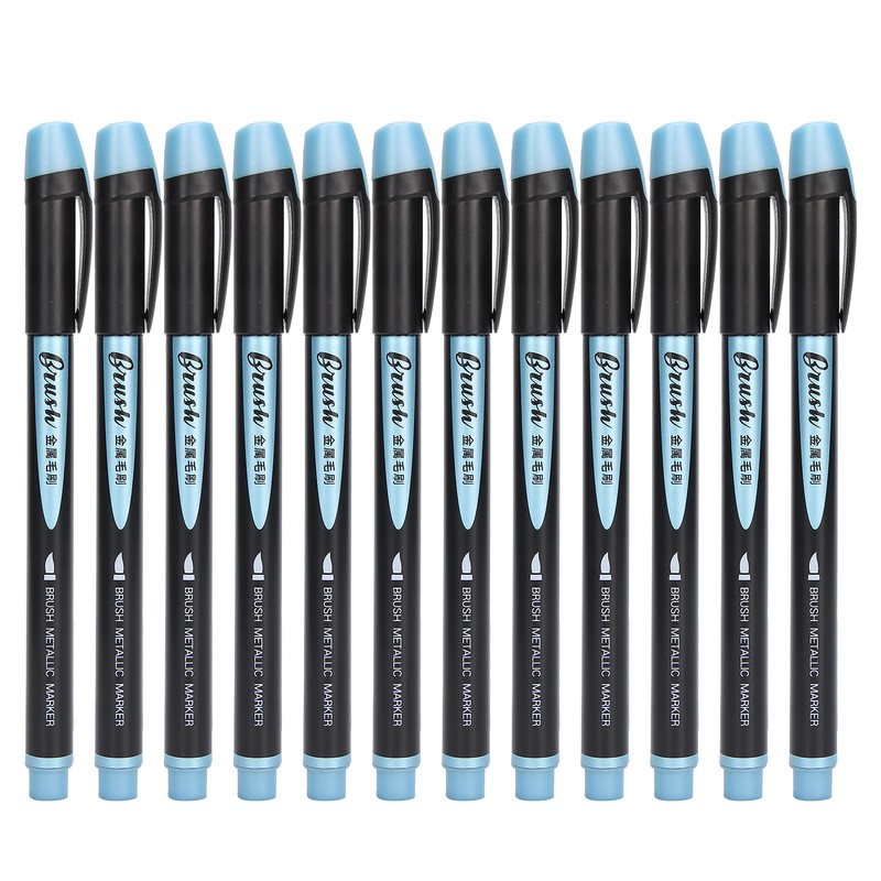 12pcs Soft Head Marker Pen DIY Dry Fast Acrylic Paint