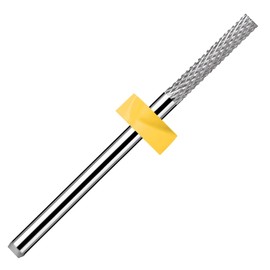 ERUIKA Safety Nail Drill Bits,3/32" Tungsten Carbide Cuticle Drill Bits,Two Way Rotate for Nail Bed File Dead Skin Nail Prepare Cleaning,Manicure Nail Home Salon Tools (Flat Head, Extra Fine-XF)