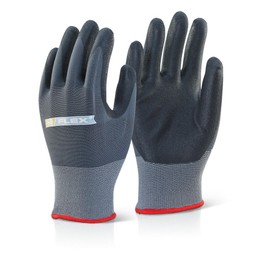 NITRILE PU MIX COATED GLOVE L