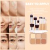 Holzsammlung 6 Colours Concealer Concealer Camouflage Palette with 11 Pieces