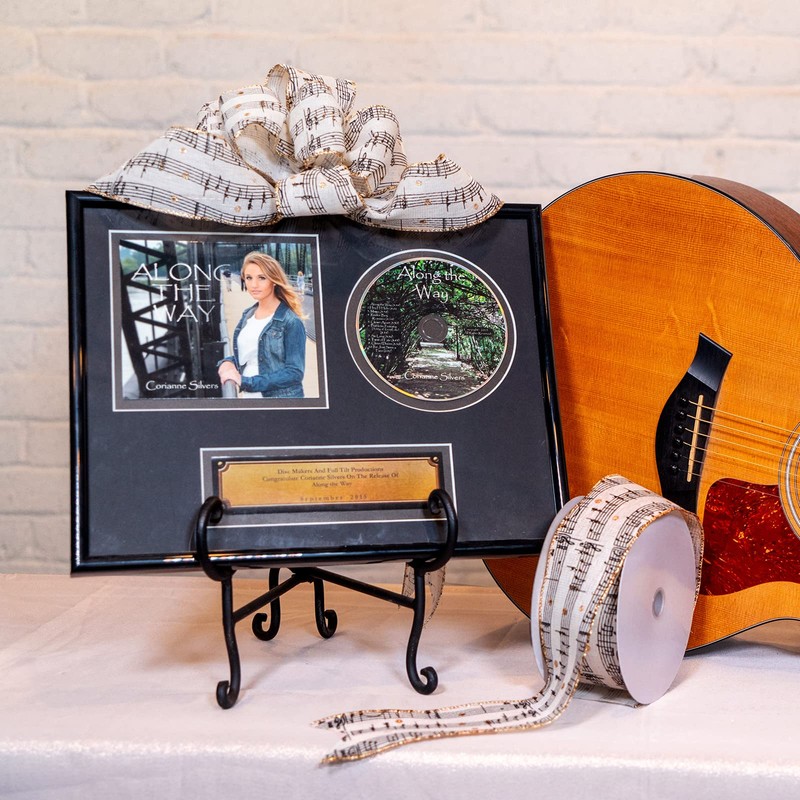 Morex Ribbon Wired Polyester Christmas/Holiday & Winter Themed Ribbon, 2.5"