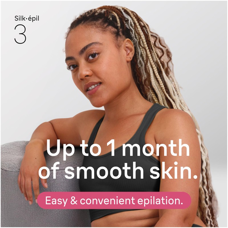 Braun Epilator Silk-epil 3 3-270, Hair Removal Device, Epilator for
