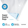 4 Count - Large Plastic Bags With Zipper Top, 10