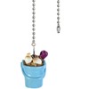 Ceiling Fan Pull Chain - 12 Inch Blue Beach Bucket