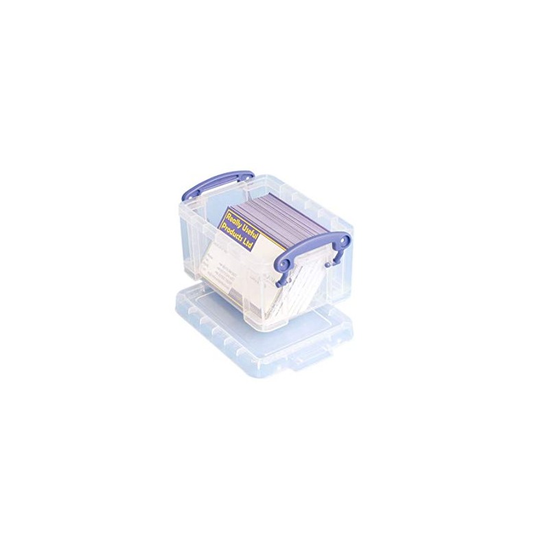 Really Useful Boxes 0.3 Litre Rectangle Really Useful Box Clear