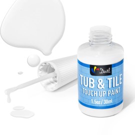 Dwil Tub and Tile Paint, White Touch Up Paint for Porcelain, Scratches, Cracks and...