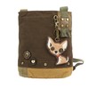 Chala Patch Cross-Body Women Handbag, Canvas Messenger Bag - Chihuahua