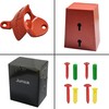 Jumiok Red Bottle Opener Wall Mounted and Cap Catcher Funny