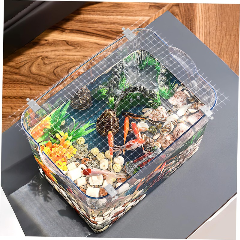 Totority 1 Set Fish Tank Escaping Net Mesh Cover for