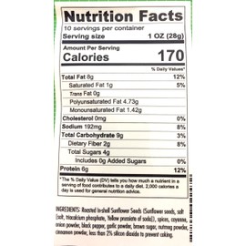 Bricktown Goods Jamaican Jerk Flavored Sunflower Seeds - Boldly Seasoned and Roasted In-Shell Sunflower Seeds - 8 oz Total