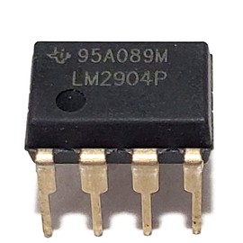 Juried Engineering LM2904P High-Gain Frequency-Compensated 2-Channel 1 MHz Operational Amplifiers Op Amp Breadboard-Friendly IC DIP-8 (Pack of 20)