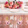 Sparkle and Bash Rustic Plastic Tablecloth for Weddings (54 x
