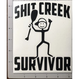 Egl Sh**  CREEK SURVIVOR oval decals  6” FREE SHIPPING