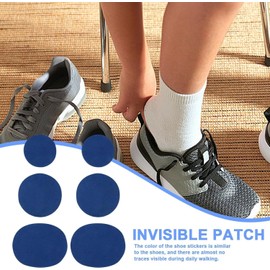 GANPUB 6 Pieces/Pack Blue Shoe Patches Adhesive Shoe Patch Vamp Repair Stickers Sneakers Leather Shoes Rim Stickers Repairment of Heel Repair Patch Care Kits Shoe Care Treatments and Dyes Accessories