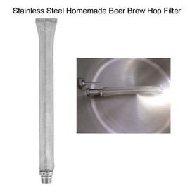 12inch / 6inch Boil Screen 1/2" NPT Fitting, Stainless Steel Homemade Beer Brew Hop Filter Screen Strainer Tool Bazooka Screen(12in)