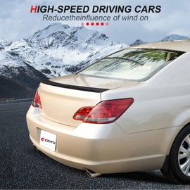 cciyu Lip Style Rear Trunk Lip Spoiler Wing Fits for 2005-2010 For Toyota Avalon Racing Trunk Spoiler(ABS Matte Black)