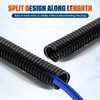 Sasylvia 1/4", 3/8", 1/2" x 20ft Split Wire Loom Tubing
