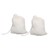100Pcs Drawstring Cotton Bags 8cmx10cm Reusable Filter Tea Residue Environmentally