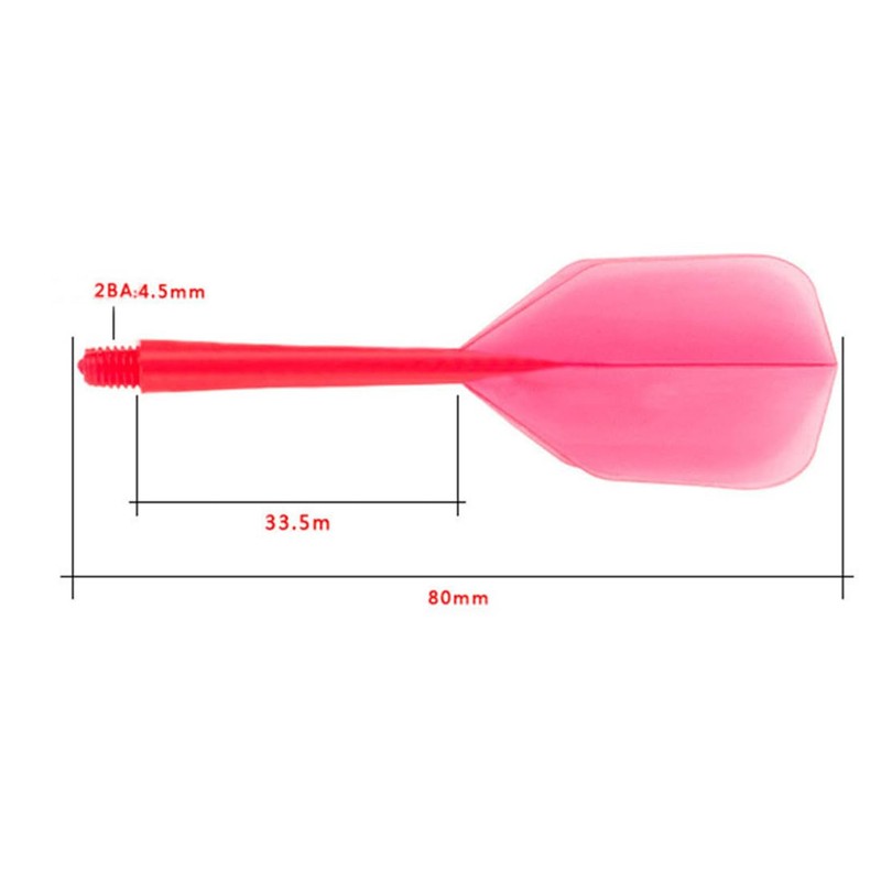 VIVIIHOO 10 x Dart Shafts with Fixed Flights, Flights -