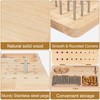 Wooden Pegboard for Finger Dexterity, 36-Hole Hand Therapy Peg Board