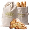 Linen Bread Bags For Homemade Bread Sourdough,Large 17x11 Inch Reusable