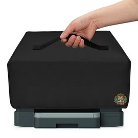 Umbrotiger Printer Dust Cover for HP Pro OfficeJet 3830/8025e/9015e/4650 - Waterproof Anti-Static Dustproof Cover, Foldable 19.3x15x9.8in with Handle (300D Oxford Fabric) for Office and Home