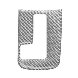 X AUTOHAUX ABS Gear Shift Knob Button Cover for Subaru Impreza 2012-2014 Console Gear Panel Control Decal Trim Sticker Interior Accessories Silver Tone