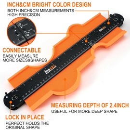 Lenski Gifts for Dad, Stocking Stuffers for Adults, Connectable Contour Gauge Tool, Mens Christmas Dad Gifts, Gifts for Men Who Have Everything, Cool Stuff Gadgets for Men