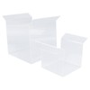 2Pcs Zip Lock Bag Holder Acrylic Food Storage Bag Stand