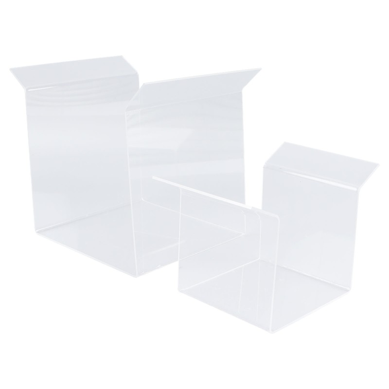 2Pcs Zip Lock Bag Holder Acrylic Food Storage Bag Stand
