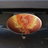 GRAPHICS & MORE Phoenix Rising from The Flames Oval Tow