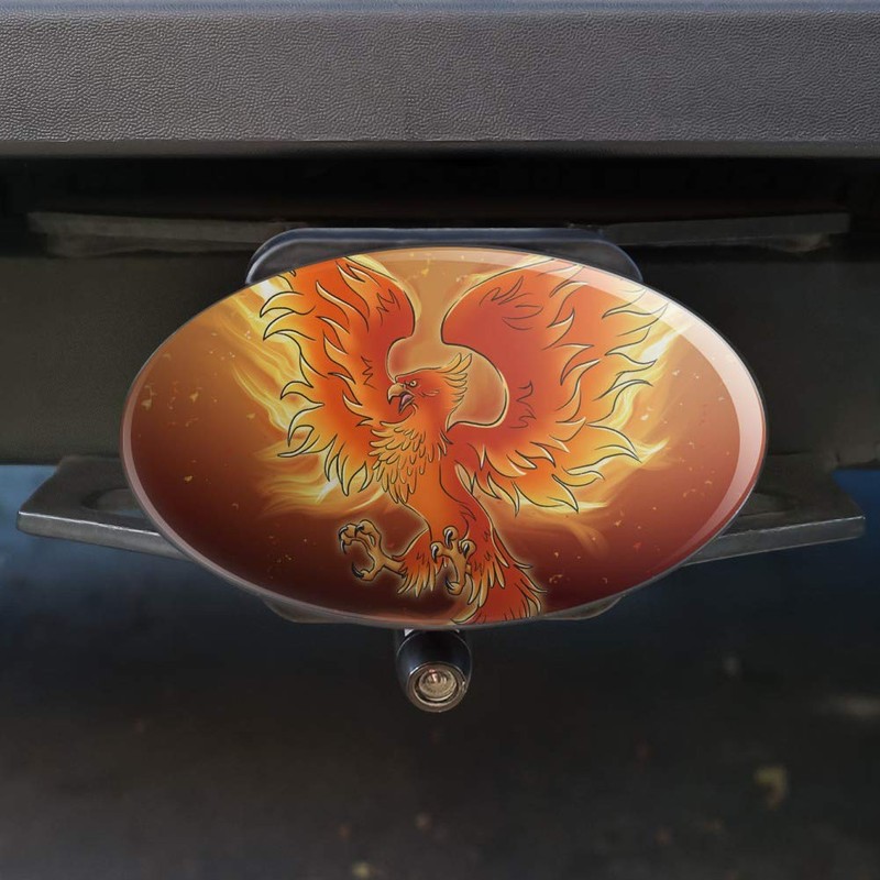 GRAPHICS & MORE Phoenix Rising from The Flames Oval Tow