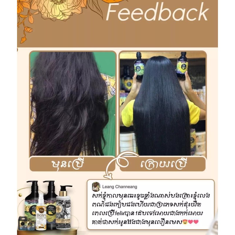 Felix 1 Set Felix Professional Hair Care ឈុតសាប៊ូកក់សក់