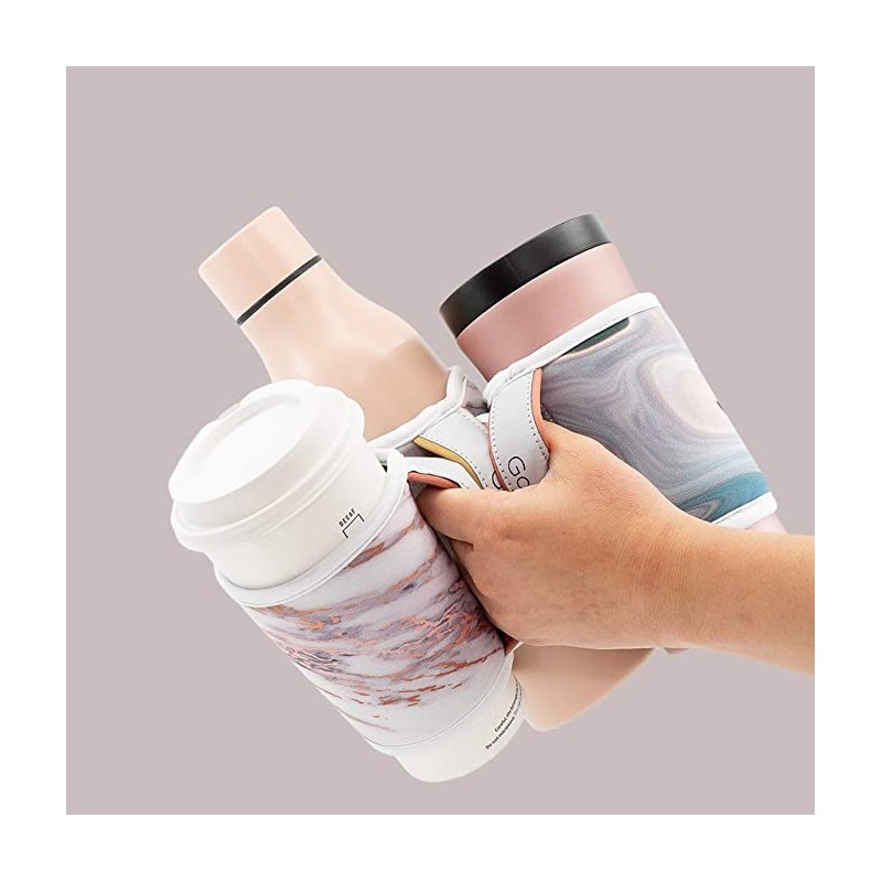 GoCuff Reusable Hot and Iced Coffee Cup Insulator Sleeve with