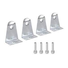 2" Metal Hold Down Brackets with Pins, Blind Brackets Bottom Rail Holder Replacements for Horizontal Blinds and Windows Shades -4-Pack