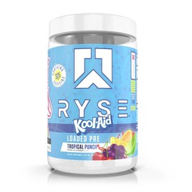 RYSE Loaded Pre Workout Powder - Daily Pre-Workout for Men & Women with over 300mg Caffeine, Beta Alanine, and Citrulline - 30 Servings:_Kool-Aid™ Tropical Punch