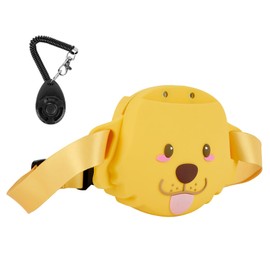 RMOKISIN RMOKISIN Dog Treat Pouch with Clicker Magnetic Closure, Silicone Fanny Pack for Pet Training,Adjustable Waist Belt, Leak-Proof, Ideal for Walking Training (Golden Retriever)