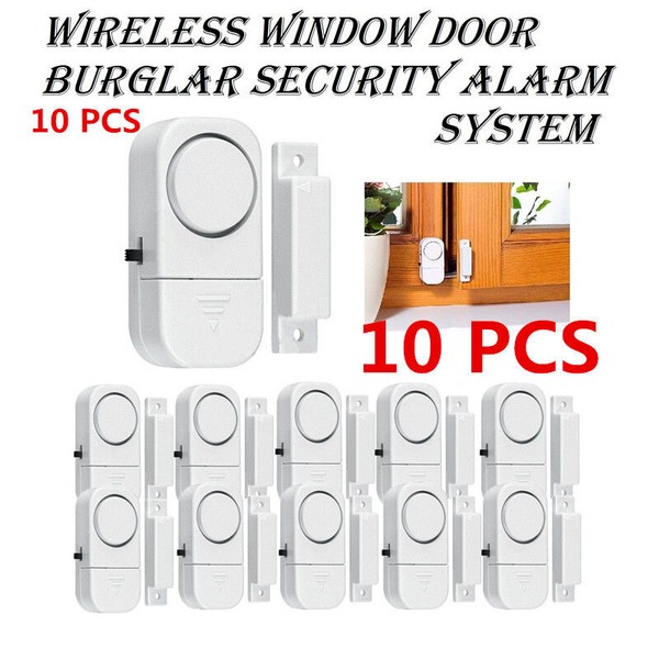 iMounTEK 10-Packs Wireless Home Window Door Burglar Security Alarm System