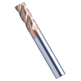 Tommy Global TG2011 Carbide Radius End Mill, Blade Diameter 0.2 inches (4 mm), CR0.5, Total Length, 16.9 gal (50 L), 4 Blades, AlTiN Coat/TG2011