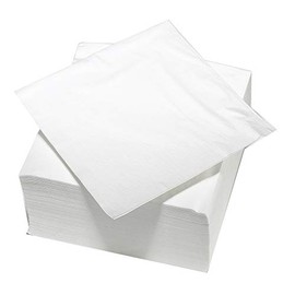 LE NAPPAGE ARTS DE LA TABLE 100 Servietten aus Watte, 2-lagig, 33 x 33 cm, weiÃ