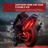 Nilight 4PCS 4 Pin RGB Motorcycles Light Extension Wire 2