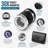 30X Pocket Magnifier for Jewelry & Coins – LED UV