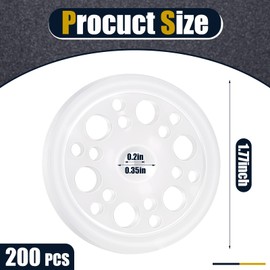 Taiyin 200 Pcs 1.77 Inch/ 45 mm Plastic Insulation washers Load Spreading Polypropylene Washers for Fixing and Supporting Rigid Foam Insulation Foam Board Load Spreading for Screws Nail