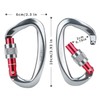 Onlygreen Carabiner, Ultra Lightweight, Load Capacity: 55.5 lbs (25 kg)