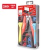 TOPEX 260-Piece Wire Stripper Self-Adjustable Crimper Plier Set Terminals Wire